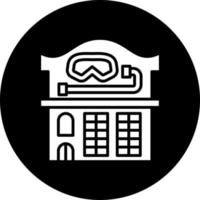 Dive Shop Vector Icon Style