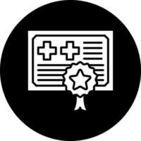 Medical Certificate Vector Icon Style