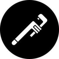 Adjustable Wrench Vector Icon Style