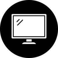 Desktop Computer Vector Icon Style