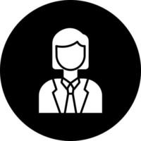 Business Woman Vector Icon Style
