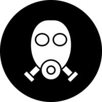 Gas Mask Vector Icon Style