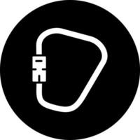 Carabiner Vector Icon Style