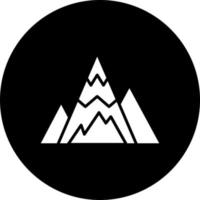 Mountain Peak Vector Icon Style