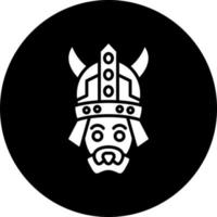 Viking Hunting Dog Vector Icon Style