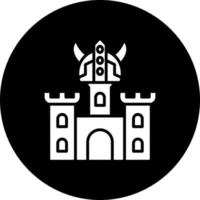 Viking Castle Vector Icon Style