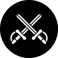 Two Swords Vector Icon Style