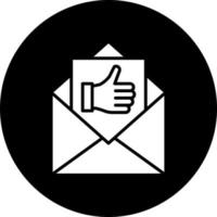 Mail Feedback Vector Icon Style