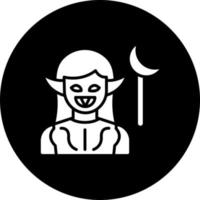 Dark Elf Vector Icon Style