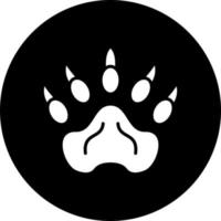 Bear Paw Vector Icon Style