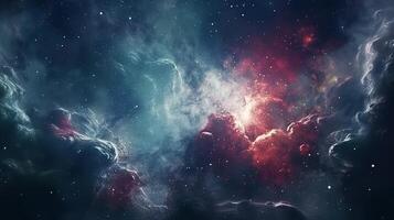 Galaxy and Nebula. Abstract space background. Endless universe with stars and galaxies in outer space. Cosmos art. photo