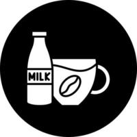 Coffee Milk Vector Icon Style