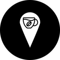 Cafe Location Vector Icon Style