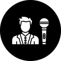Host Male Vector Icon Style