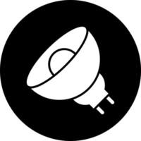 Halogen Lamp Vector Icon Style