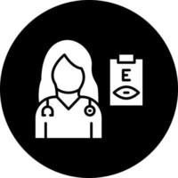 Optometrist Female Vector Icon Style