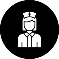 Nurse Female Vector Icon Style