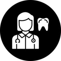 Dentist Female Vector Icon Style