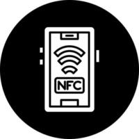 nfc vector icono estilo