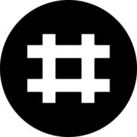 Hashtag Vector Icon Style