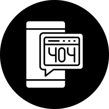 Error 404 Vector Icon Style