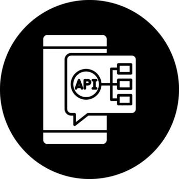 api integración vector icono estilo