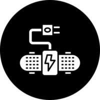 Electric Skateboard Vector Icon Style