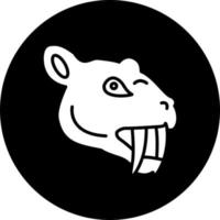 Saber Toothed Tiger Vector Icon Style