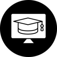 Online Graduation Vector Icon Style