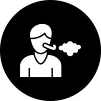 Shortness Of Breath Vector Icon Style