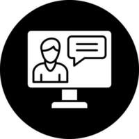 Online Consulting Vector Icon Style