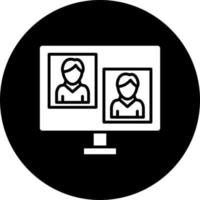 Online Meeting Vector Icon Style