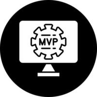 mvp vector icono estilo