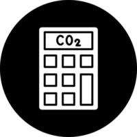 Gas Emissions Calculato Vector Icon Style