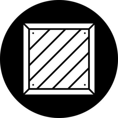 Wooden Box Vector Icon Style