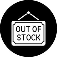 Out Of Stock Vector Icon Style