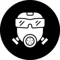 Gas Mask Vector Icon Style