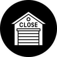 Warehouse Closed Vector Icon Style