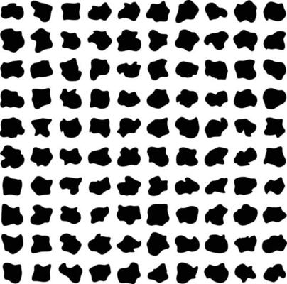 Hand Drawn Organic Shapes Liquid and fluid shape Black symbol Set 50