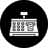 Cashier Machine Vector Icon Style