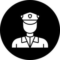 Security Guard Vector Icon Style