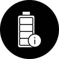 Battery Info Vector Icon Style