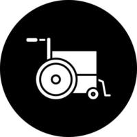 rueda silla vector icono estilo