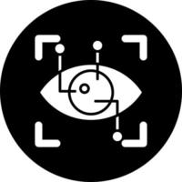 Eye Recognition Vector Icon Style