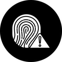 Biometric Error Vector Icon Style