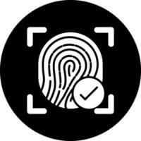 Verified Biometric Vector Icon Style