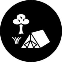 Tent Vector Icon Style