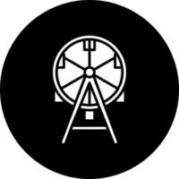 Ferris Wheel Vector Icon Style