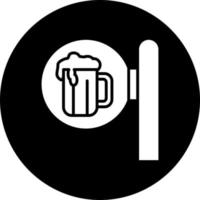 cerveza firmar vector icono estilo