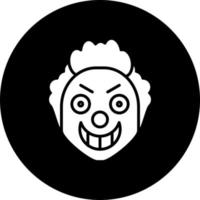 Scary Clown Vector Icon Style